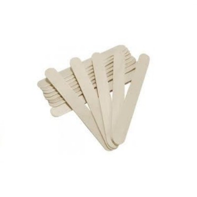 100 Espatulas madera para cera 1.8cm x 15cm