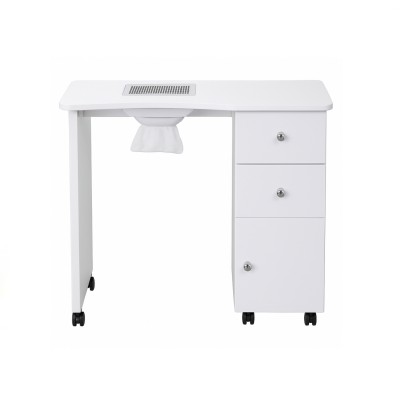 Mesa manicura con aspiradora y cajones