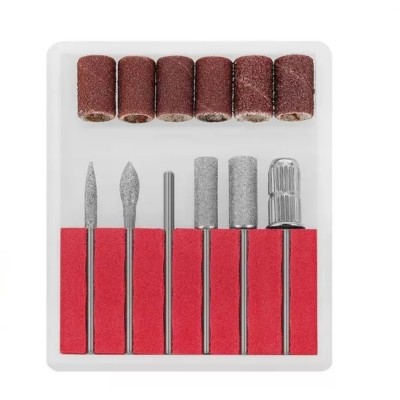 Kit 6 fresas y limas para Manicura